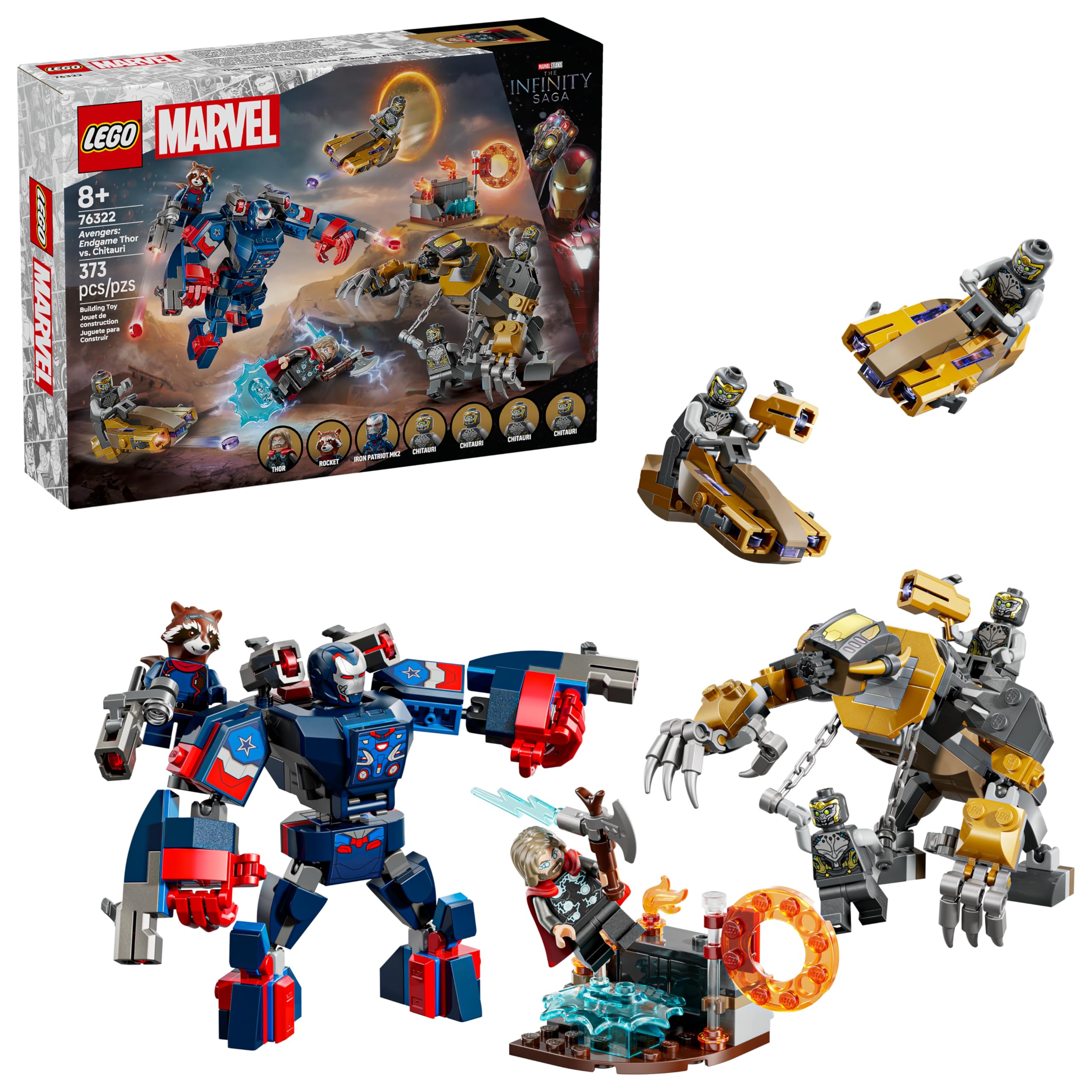 LEGO Marvel Avengers: Endgame Thor vs. Chitauri Building Toy